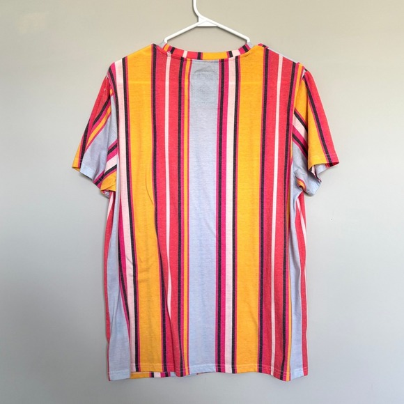 Super Massive Men's Medium T-Shirt Medium Striped Streetwear Crew Neck Retro - Picture 5 of 9